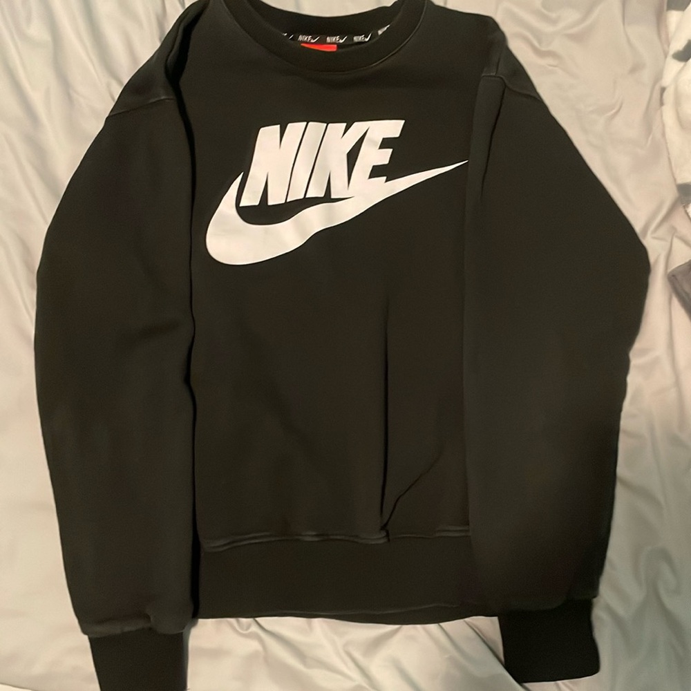 Black Nike Kids Crewneck Sweatshirt
